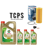 FOR BMW X5 E70 2.0L 2006-2013 8L CASTROL OIL AND BOSCH OIL FILTER KIT SUMP PLUG