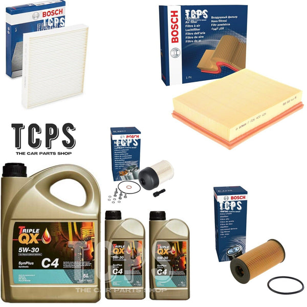 FOR NISSAN NAVARA NP300 D23 2.3 DCI 2015+ FULL BOSCH SERVICE KIT & 7L 5W30 OIL