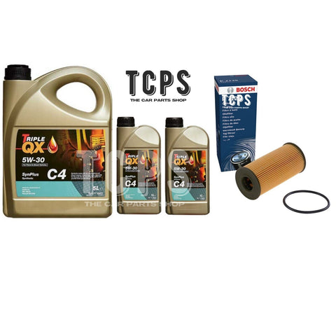FOR NISSAN NAVARA NP300 D23 2.3 DCI 2015+ BOSCH OIL FILTER WITH 7L TRIPLE QX OIL