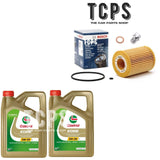 FOR MERCEDES ML350 W164 3.0 CDI 2005-12 10 CASTROL ENGINE OIL BOSCH OIL FILTER