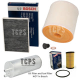 PREMIUM FILTER SERVICE KIT FOR AUDI A7 3.0 50 TDI SPORTBACK MK2 ALL FOUR FILTERS