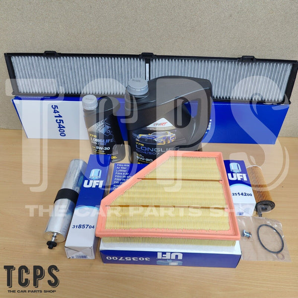 FOR ALPINA D3 ESTATE E91 2.0 BITURBO 2008-13 UFI AIR OIL CABIN FUEL FILTERS KIT