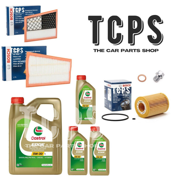 FOR MERCEDES C320 W204 3.0 CDI 2007-15 8L CASTROL & BOSCH AIR OIL FILTERS KIT