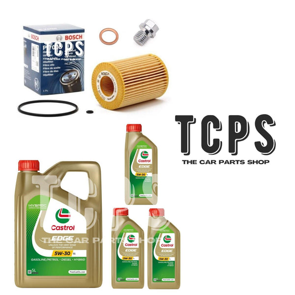 FOR MERCEDES C320 W204 3.0 CDI 2007-15 8L CASTROL WITH BOSCH OIL FILTER NEW PLUG