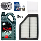 FOR HONDA CR-V 2.0 I-VTEC PETROL MK3 FULL SERVICE KIT 5L 5W30 BOSCH PLUGS
