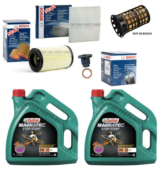 TO FIT CITROEN RELAY 2.2  FULL SERVICE KIT 8L 0W30 & AIR OIL CABIN FUEL