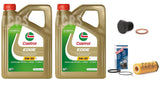FOR BMW 330D E92 3.0 BOSCH SERVICE KIT 8L CASTROL EDGE & BOSCH OIL FILTER PLUG