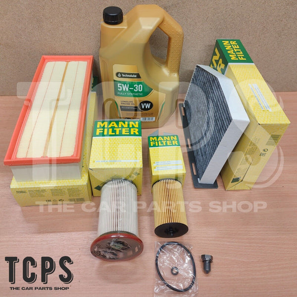 FITS AUDI Q3 2.0 TDI 2011-2018 PREMIUM MANN FILTERS SERVICE PACKAGE NEW 5L OIL