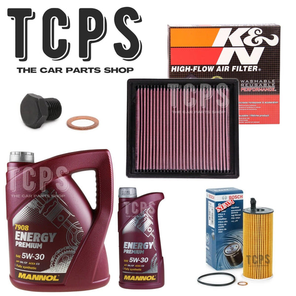 FITS BMW 316D 318D 320D 325D F31 2012-19 NEW K & N AIR+ BOSCH OIL FILTER 6L OIL