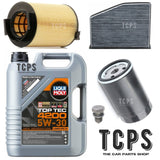 FOR AUDI A3 1.6 PETROL 2003+  SERVICE KIT 5L TOP TEC 5W30 PLUS 3 NEW FILTERS KIT