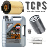 FOR AUDI A3 1.6 PETROL 2003+  SERVICE KIT 5L TOP TEC WITH FUEL OIL AIR PLUG OE