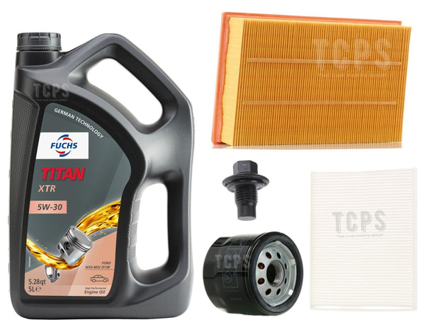 FOR VOLVO C30 SPORT 1.6 PETROL 06-12 SERVICE KIT 5L XTR & AIR OIL CABIN AND PLUG