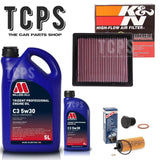 FITS BMW 418D 420D 425D F32 2013-20 NEW K & N BOSCH INSPIRED SERVICE KIT 6L OIL