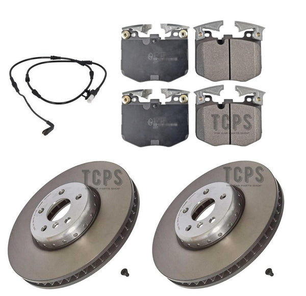 FOR BMW 320D G20 BREMBO FRONT 348MM BRAKE DISCS & PAGID PADS & SENSOR