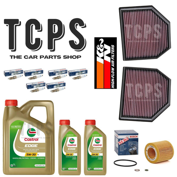 FOR BMW M3 F80 SERVICE KIT 7L CASTROL 2X K & N FILTERS OIL FILTER 6 SPARK PLUGS