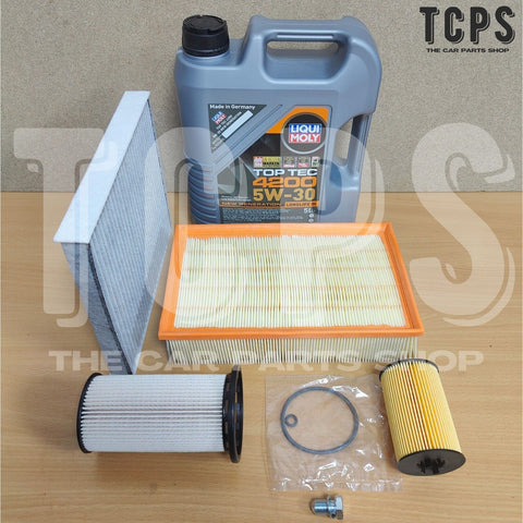 FOR SKODA KAMIQ 1.6 TDI 2019+ SERVICE KIT 5L LIQUI MOLY & AIR OIL POLLEN FUEL