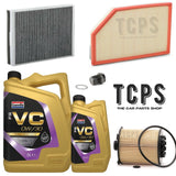 FOR VOLVO XC60 D4 15-17 SERVICE KIT 6L 0W30 WITH AIR CABIN OIL FILTER
