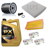 FOR CITROEN C1 1.2 VTi PURETECH MK2 FULL SERVICE KIT WITH 0W30 C2 AND NGK IRIDUIM