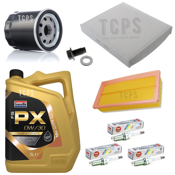 FOR CITROEN C1 1.2 VTi PURETECH MK2 FULL SERVICE KIT WITH 0W30 C2 AND NGK IRIDUIM