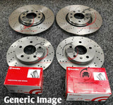 FITS SEAT IBIZA SPORTCOUPE 1.4 TSI MK4 DRILLED FRONT REAR DISCS + BREMBO PADS