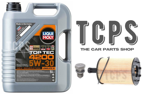 FOR AUDI A5 2.0 TDI MK1 SERVICE KIT OIL FILTER SUMP PLUG & 5L LIQUI MOLY