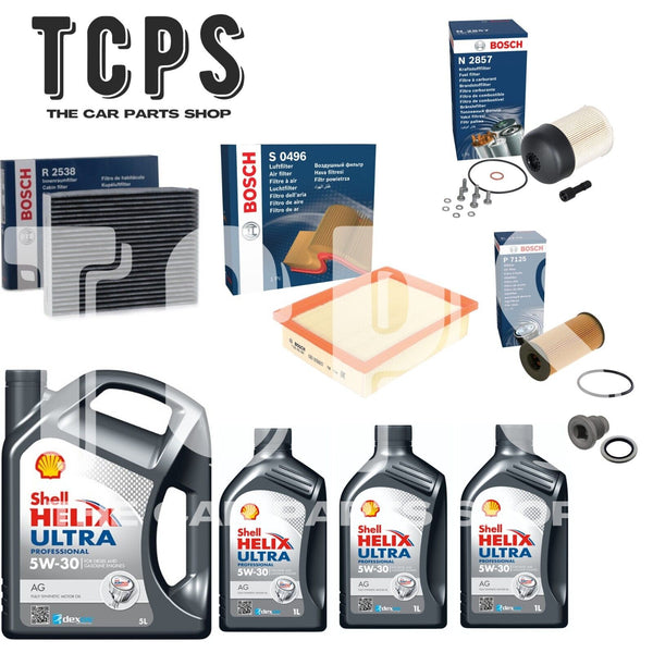FOR VAUXHALL VIVARO MK2 1.6 CDTI 2014+ FULL BOSCH SERVICE KIT & 8L SHELL OIL