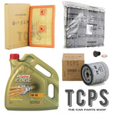 FOR AUDI 1.4 TFSI ETRON MK3 8V GENUINE SERVICE KIT 4L CASTROL 5W40 AIR OIL CABIN