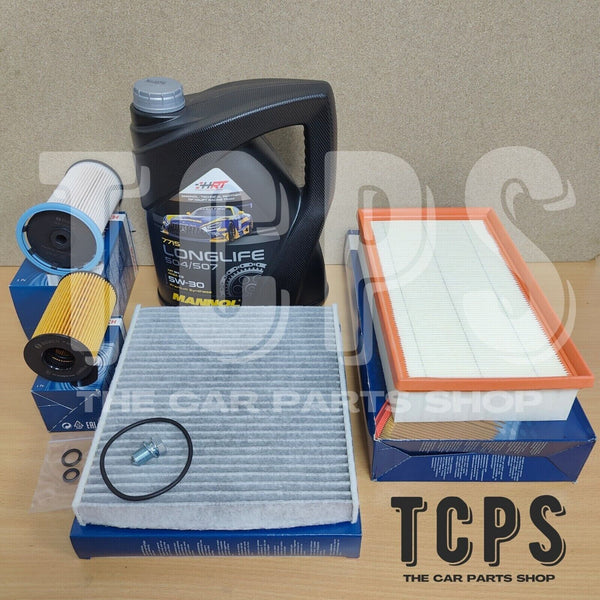FOR SKODA KAROQ 1.6 2.0 TDI 2017+ COMPLETE BOSCH SERVICE KIT WITH 5L 7715 OIL