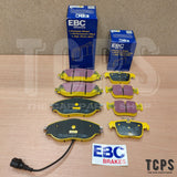 FOR VW GOLF R MK7 EBC YELLOW STUFF RACING FRONT AND REAR BRAKE PADS LEGAL