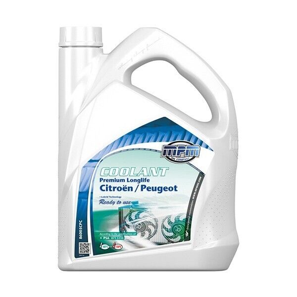 5L COOLANT MPM LONGLIFE READY TO USE FOR PEUGEOT 3008 1.6 PETROL THP S/S GT LINE