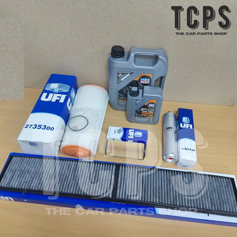 FOR BMW 3-SERIES 320D COUPE 2007-2013 UFI SERVICE KIT + 6L LIQUI MOLY 5W30
