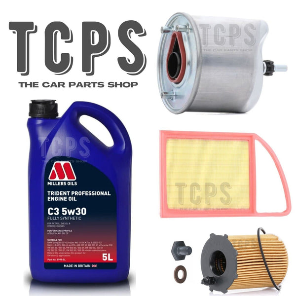 FOR CITROEN BERLINGO 1.6 HDI 2008+ SERVICE KIT FUEL OIL AIR MILLERS 5W30 OIL