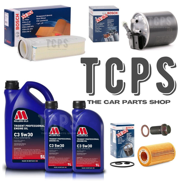 FITS MERCEDES E220 BLUETEC W212 BOSCH SERVICE KIT 7L MILLERS BOSCH AIR OIL FUEL