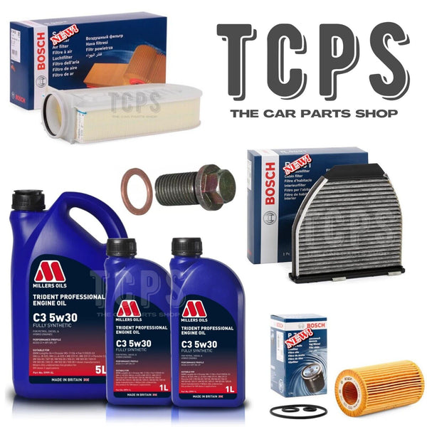 FITS MERCEDES E220 BLUETEC W212 BOSCH SERVICE KIT CABIN AIR OIL KIT MILLERS OIL