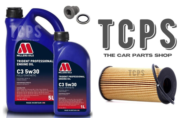 FOR NISSAN QASHQAI 1.5 DCI E6 SERVICE KIT 6L MILLERS & OIL FILTER SUMP PLUG KIT