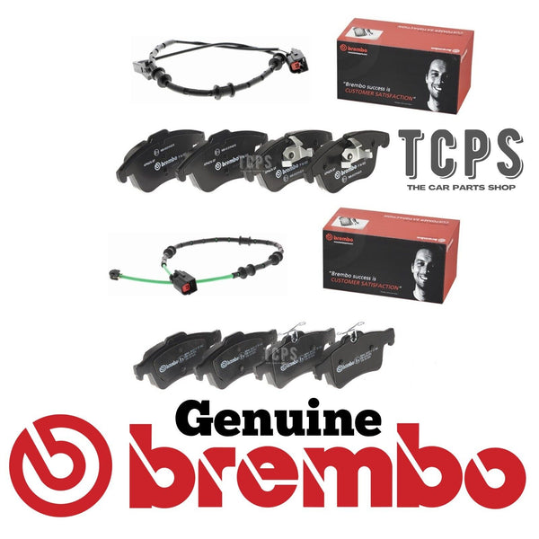 FOR JAGUAR XF 2.2D LUXURY MK1 BREMBO FRONT & REAR BRAKE PADS & SENSORS
