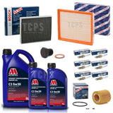 FOR BMW 1 SERIES M135i PETROL F21 FULL BOSCH SERVICE KIT WITH MILLERS 7L