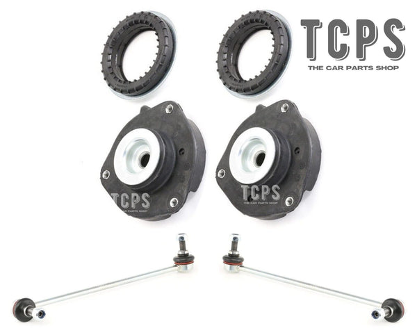 FOR VW TIGUAN 2.0 TDI R-LINE MK1 FRONT STRUT TOP MOUNTS & FRONT LINKS X2 NEW