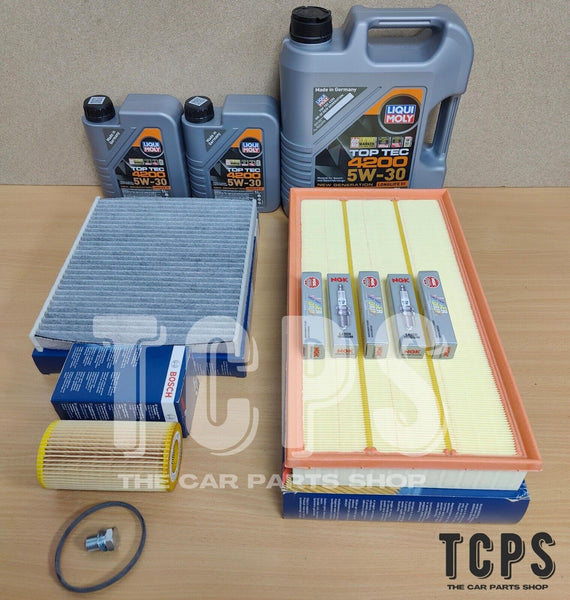 FOR AUDI RS3 2.5 TFSI 8V FULL SERVICE KIT NGK IRIDIUM PLUGS & LIQUI MOLY 5W30 7L