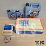 FOR AUDI RS3 2.5 TFSI 8V BOSCH SERVICE KIT 7L LIQUI MOLY + NGK IRIDIUM X 5