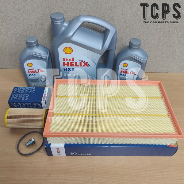 FITS AUDI RS3 2.5 TFSI MK3 SERVICE KIT 7L SHELL HX8 + NEW OIL AND AIR BOSCH