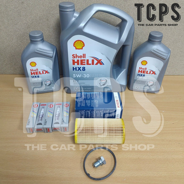 FITS AUDI RS3 2.5 TFSI MK3 BOSCH SERVICE KIT 7L SHELL & NGK PLUGS X5 OIL FILTER