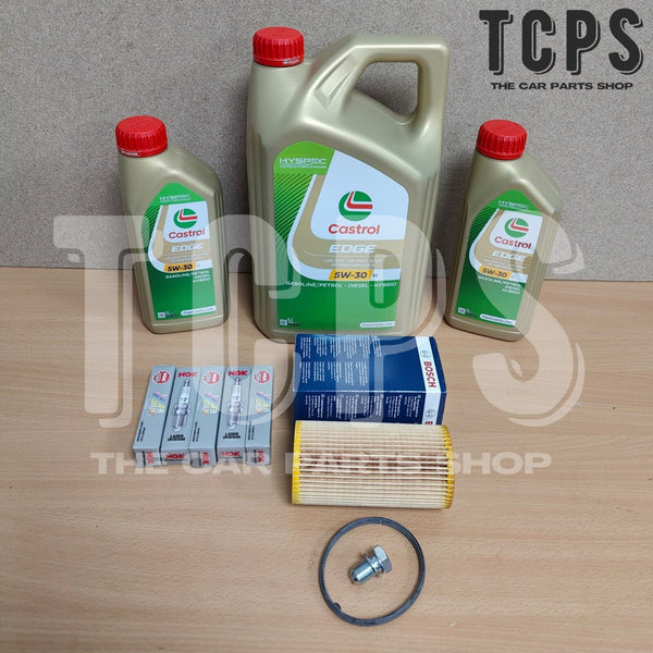TO FIT AUDI RS3 2.5 TFSI MK3 BOSCH SERVICE KIT 7L CASTROL OIL FILTER NGK PLUGS 5
