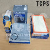FOR VW BEETLE 2.0 TDI 14-18 ALL PREMIUM FILTERS BY BOSCH AND 5L 5W30 ENGINE OIL