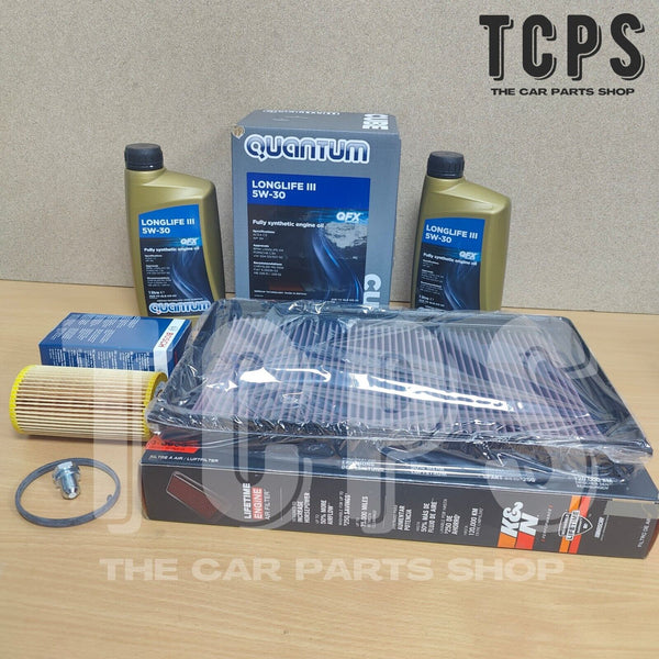 FOR AUDI RS3 2.5 TFSI 8V K&N SERVICE KIT 7L QUANTUM OIL K&N AIR BOSCH OIL FILTER