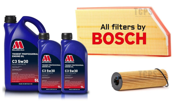 FITS MERCEDES C300 AMG W205 BOSCH SERVICE KIT NEW BOSCH AIR OIL PACK & MILLERS
