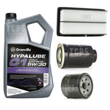 FOR MAZDA 6 MK2 2.2 CITD 2007+ 5L 5W30 OIL & AIR OIL FUEL FILTERS SERVICE KIT