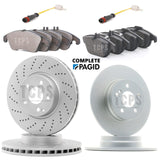 FOR MERCEDES C350 3.0 CDI PAGID FRONT AND REAR DISCS AND PADS AND SENSORS
