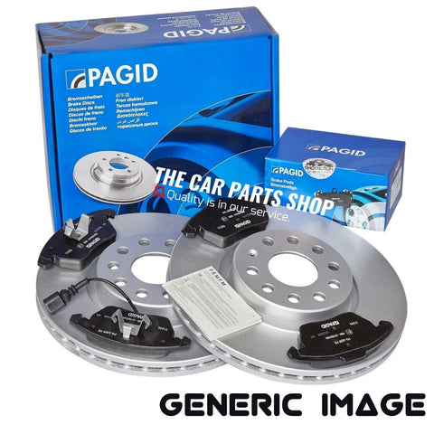 FOR BMW 120D COMPACT E81 PAGID FRONT BRAKE DISCS 300MM & BRAKE PADS & SENSOR