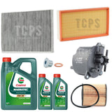 FOR PEUGEOT 508 GT 2.2 HDI MK1 FULL SERVICE KIT WITH 6L CASTROL 0W30 C2